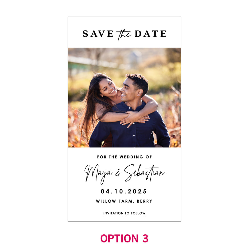 Personalised Wedding 'Save the Date' Magnets