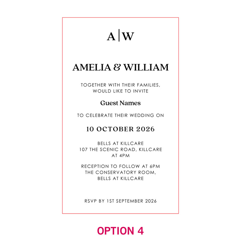 11B Engraved Wooden Wedding Invitations