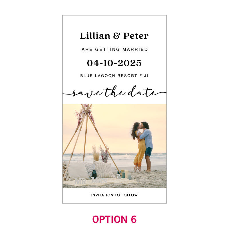 Personalised Wedding 'Save the Date' Magnets