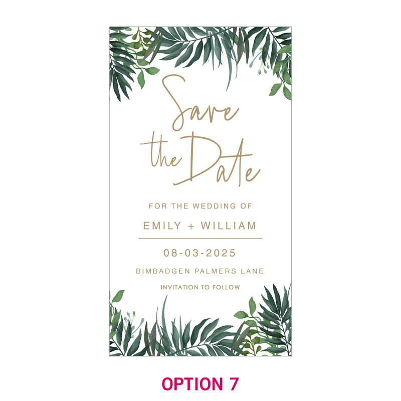 Personalised Wedding 'Save the Date' Magnets