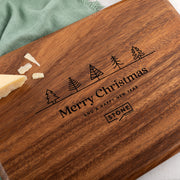 Premium wooden serving board customised for end-of-year business gifts and client appreciation