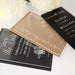 Personalised engraved wedding acrylic save the dates cards