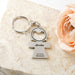 Custom Engraved Bridesmaid Metal Silver Bottle Opener Keyring