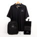 Personalised golf gift bundle with Under Armour polo, Callaway shoe bag, and towel