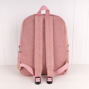 Personalised corduroy kids backpack with padded adjustable straps