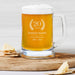 Engraved appreciation beer mug for retirement, milestone, or work anniversary gift