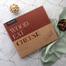 Elegant cheese board gift set for clients with custom branding