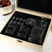 Personalised Engraved Corporate Wooden Gift Boxed Decanter, Scotch Glasses and Whiskey Stone Set