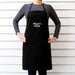 Customised Embroidered Mum's Name Black Long Cotton Apron Gift for her