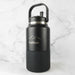 Personalised Engraved Black Stainless Steel Water Bottle 1920ml