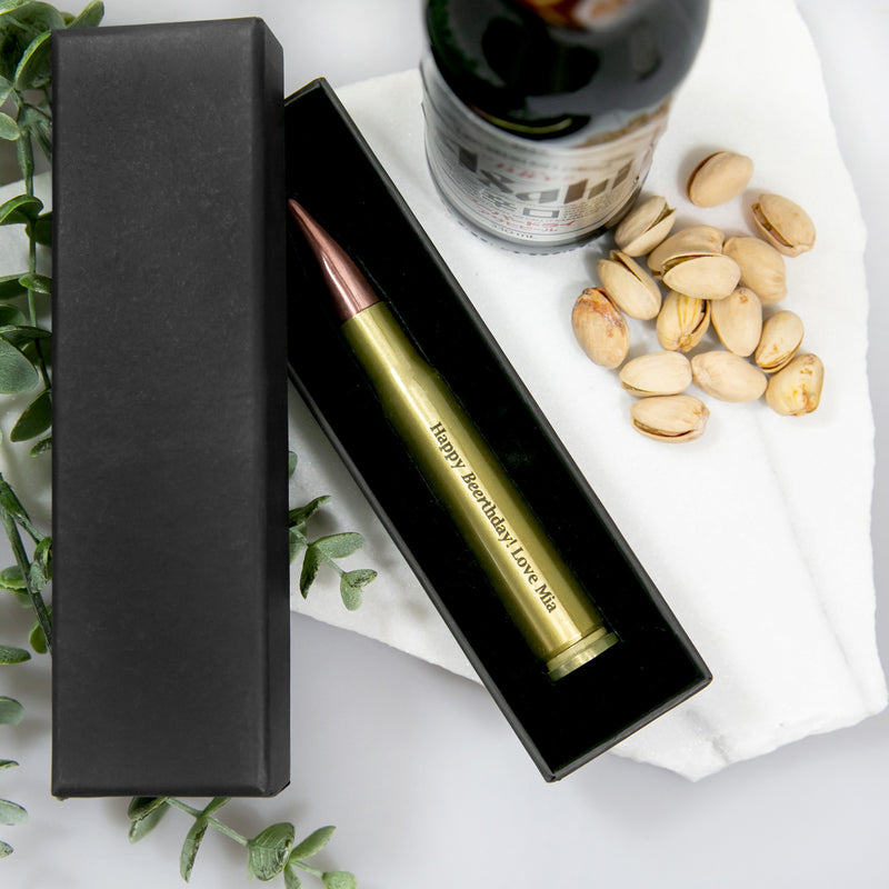 Personalised Engraved Name Bullet Bottle Opener Birthday Gift