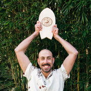 Custom Engraved Wooden Novelty Display Surfboard with easel Father's Day present