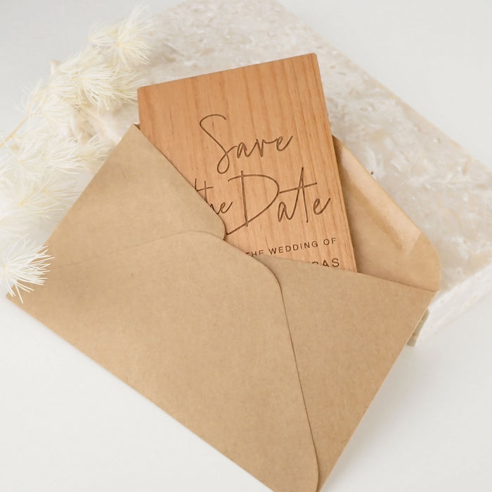 10 Personalised Handmade Save The Date Cards With Envelopes - Occasions By Rebecca UK