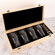 Custom beer glass set for dad, stepdad, or grandpa – perfect Father's Day present