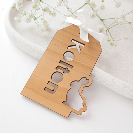 Laser Cut Wooden Easter Gift Tag