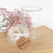 Personalised Engraved Round shaped Gift Tags on Lolly Round Jars for Christening, Baptisms, Naming Days and Baby Showers