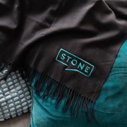 Personalised merino wool blanket presented as a premium client appreciation gift