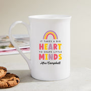Colourful ceramic mug for preschool and school teachers