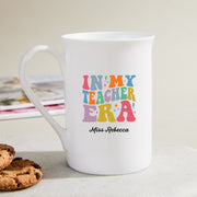 Fun teacher gift mug printed both sides with In My Teacher Era design