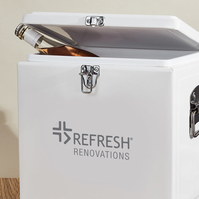 Branded corporate cooler box with laser engraved logo