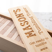 Custom wooden block stacking game gift for children aged 6 and up