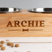 Custom pet feeder with waterproof finish stylish and practical for everyday use