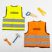 Custom embroidered safety style vest for kids aged 3 -5 years