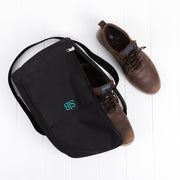 Gym and sport shoe bag with breathable mesh sides and personal monogram