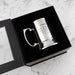 Personalised metal beer mug presented in a premium black gift box ready for birthday gifting
