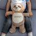 Custom Embroidered Child's Name Sloth Soft Toy