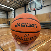 Personalised basketball gift for kids and basketball fans, available in sizes 5, 6 and 7