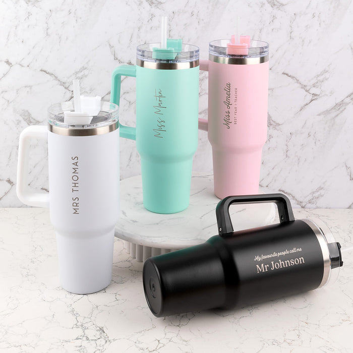 Large 1200ml stainless steel tumbler education gift for teachers