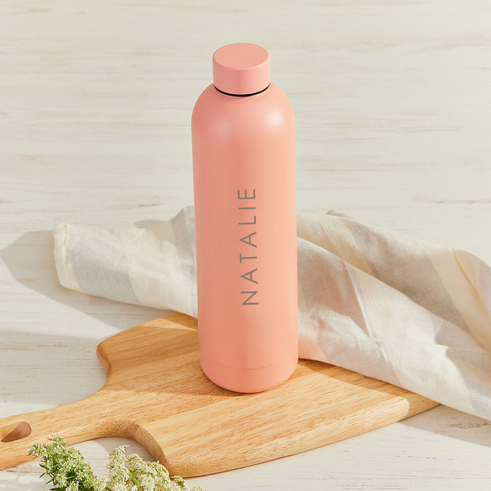 Unique Personalised 750ml Water Bottle with Laser Engraving – Luxe Matte Finish