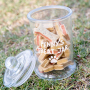 Custom Design Engraved Pet's Name Pet Treat Jar
