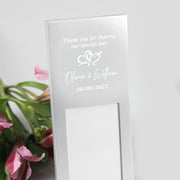 Printed wedding favour photo frames for guests
