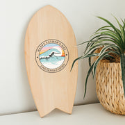 Personalised printed wooden surfboard sign gift for Father's Day