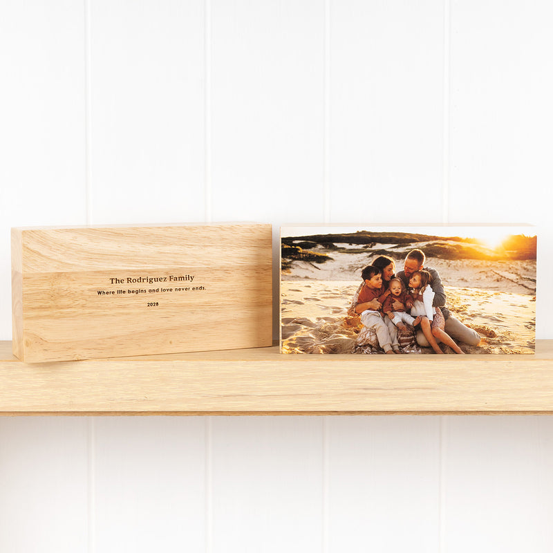 Free standing bamboo photo block rectangular landscape design