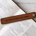 Teacher gift engraved bookmark with heartfelt quote