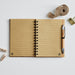 Eco-friendly teacher gift notebook with pen and lined paper