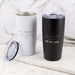 Engraved stainless steel insulated travel mug – practical teacher thank you present.