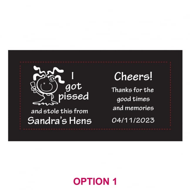 Hens Party Stubby Holders - 1 Colour Print