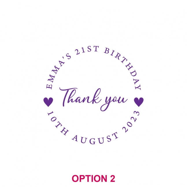 Printed Birthday Glass Coasters