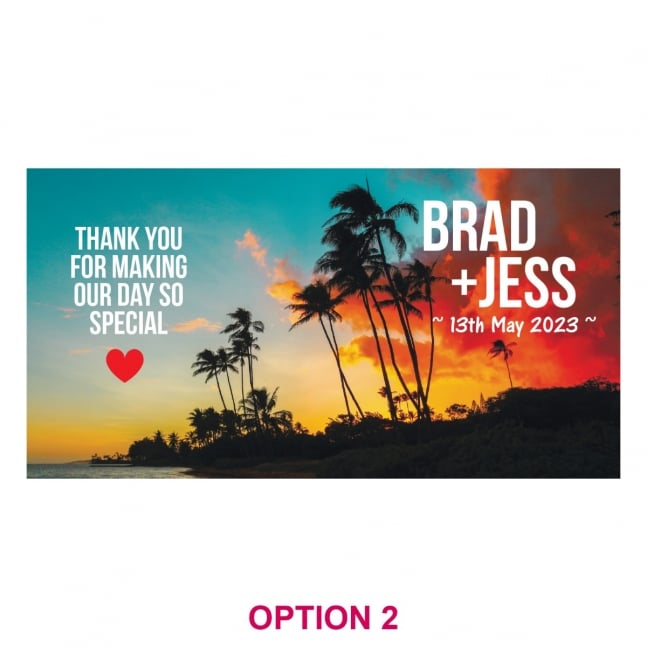 Full Colour Wrap Wedding Stubby Holders