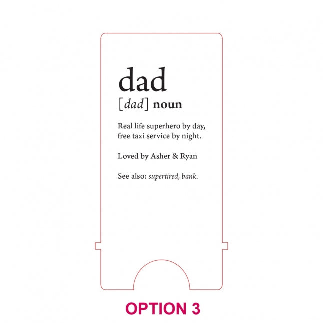 Father's Day Engraved Acrylic Smartphone Holder
