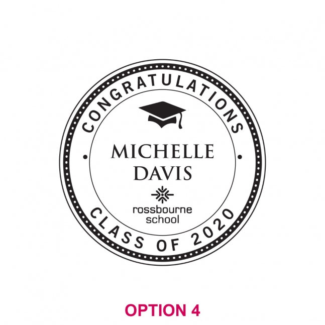 Engraved Wooden Cheese Paddle Board Graduation School