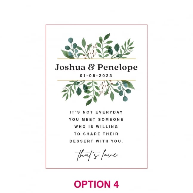 A3 Printed White Acrylic Wedding Welcome Sign