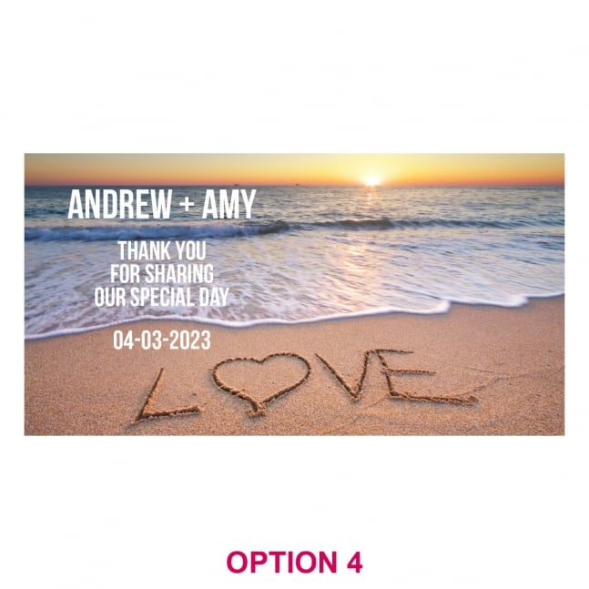 Full Colour Wrap Wedding Stubby Holders