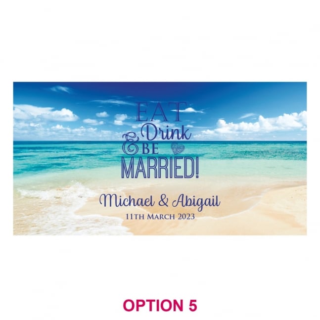 Full Colour Wrap Wedding Stubby Holders