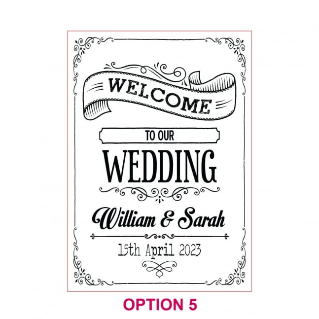 Printed A1 Size Bamboo Welcome Sign / Wedding Seating Chart