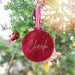 Customised Name Laser Cut Glitter Red Acrylic Christmas Tree Bauble Decoration Gift